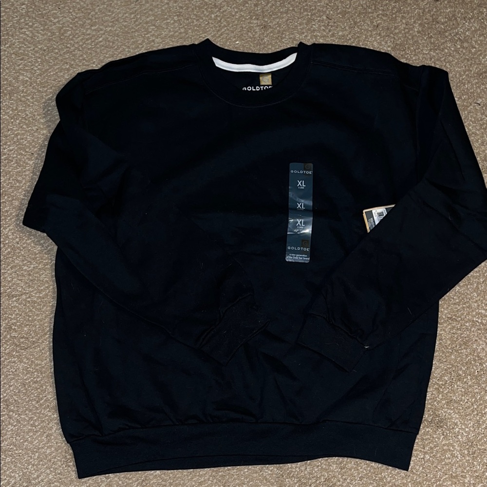 Men’s XL black sweatshirt NWT Gold Toe